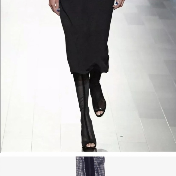 New Cushnie Emilio Mesh OTK Thigh High Boots - Picture 4 of 8